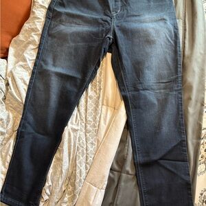 Hot in Hollywood Silver Lake Dark Blue Skinny Jeans SIZE LARGE